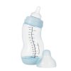 Dojčenská S-fľaška Difrax, široká, Antikoliková, svetlo modrá - 310 ml