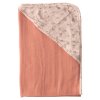 Mušelínový uterák s kapucňou bambus Bébé-Jou Fabulous Wish Pink