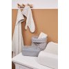 Sprchové žinky XL Bébé-Jou Fabulous Wish Grey béžové šedé s kvietkami