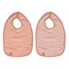 Podbradníčky Bébé-Jou Pure Cotton Pink 2ks