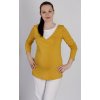 Těhotenské a kojící tričko RIALTO DELFT žluté 0423 (Dámská velikost 46)
