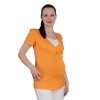 Těhotenské a kojící tričko RIALTO DUNA oranžová 0457 (Dámská velikost 46)