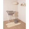 31852 1 Termovanička Bébé-jou Click Chalk Brown cappuccino s dávkovačmi mydla a šampónu a zabudovaným teplomerom