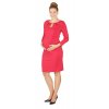 Těhotenské šaty RIALTO LECLUSE ČERVENÉ 0491 (Dámská velikost 44)
