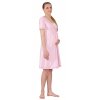 Tehotenská nočná košeľa na dojčenie Rialto Gloyl ružová 0251