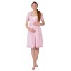 Tehotenská nočná košeľa na dojčenie Rialto Gloyl ružová 0251