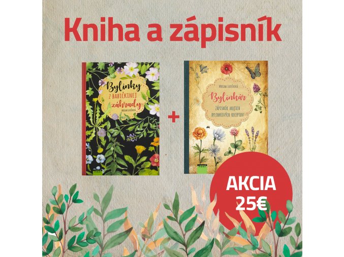 akcia kniha a zápisník babičkine bylinky