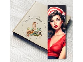 Knižní záložka - pin up