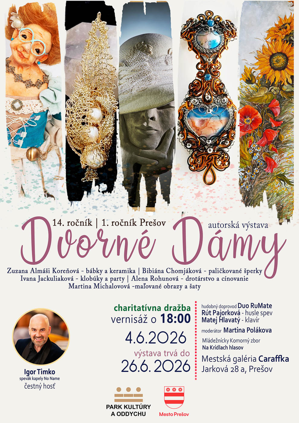 Galéria Caraffka v Prešove otvorila výstavu Dvorné Dámy – príbeh o umení, ktoré má srdce