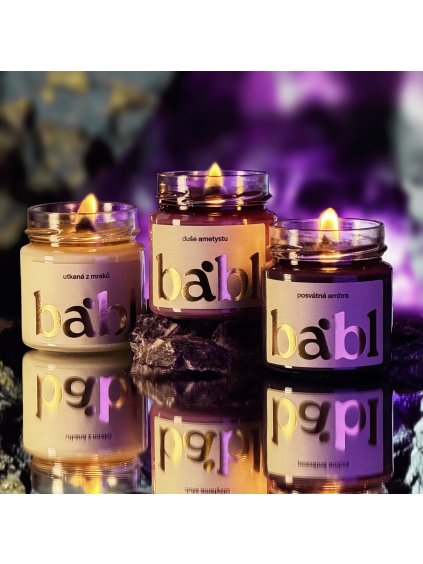 kolekce duše ametystu sojová svíčka babl kopie