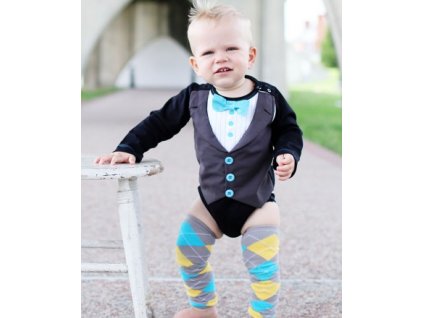 RuggedButts - Blue Tie Tux Bodysuit