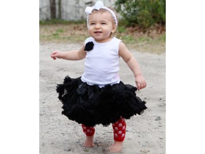 RuffleButts - Black PettiSkirt sukňa