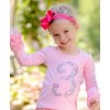 RuffleButts - Pink Birthday Ruffled tričko