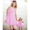 RuffleButts - Pink Princess Petti Dress šaty