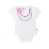 RuffleButts - White Fancy Necklace One-Piece body