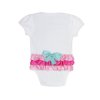 RuffleButts - White Fancy Necklace One-Piece body