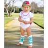 RuffleButts - White Fancy Necklace One-Piece body