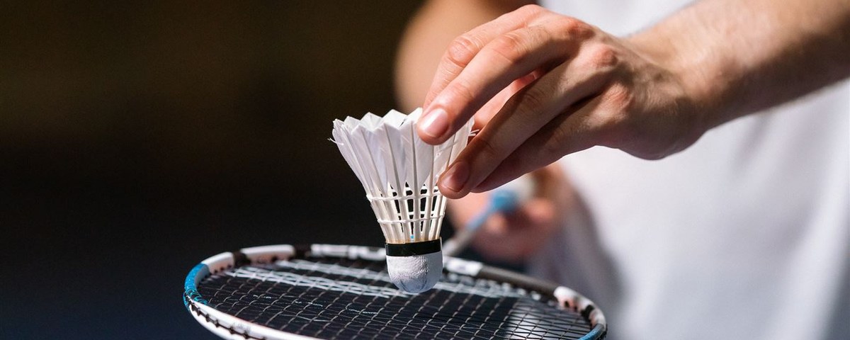 Bedmintonový košík a raketa Babolat