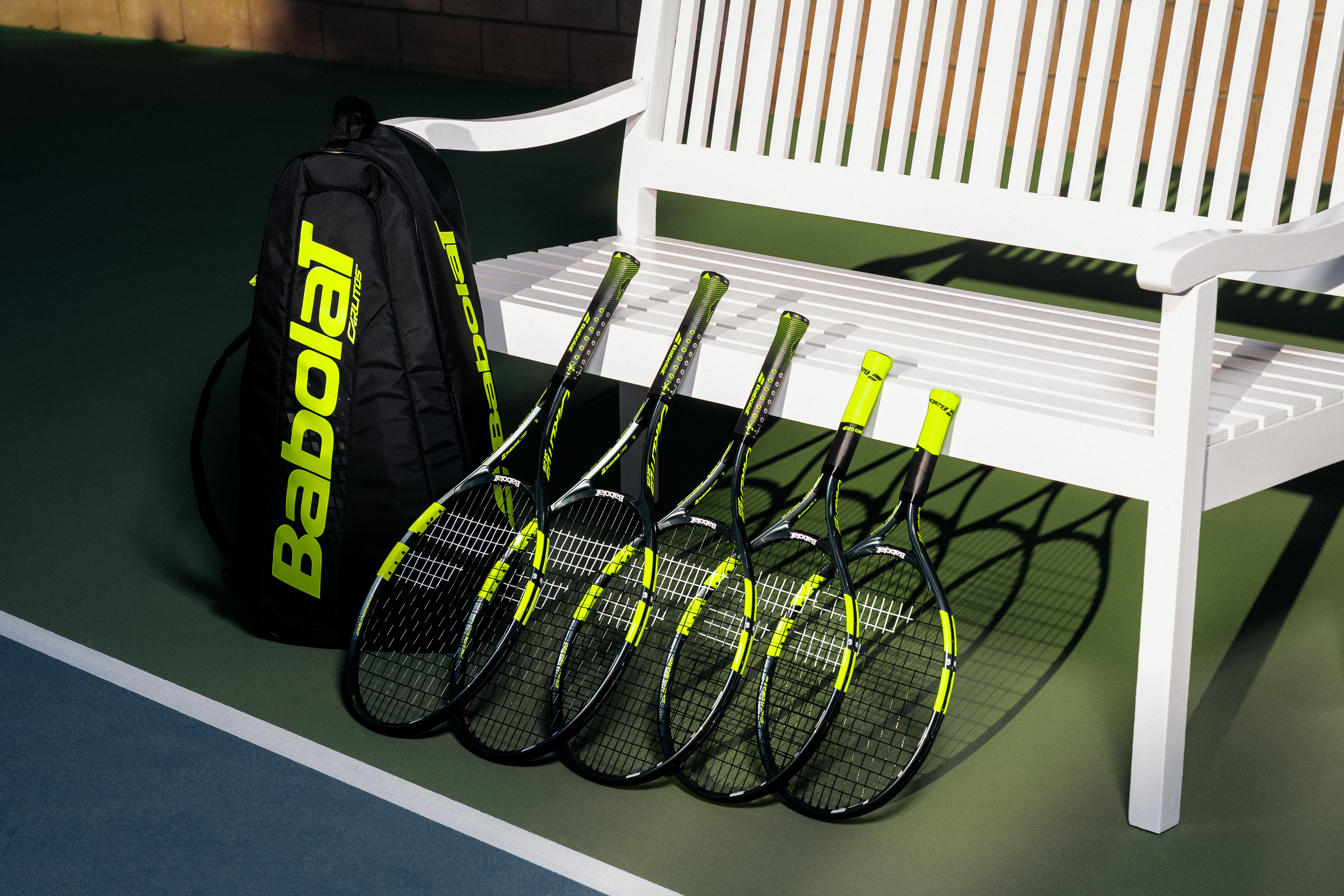 Tenisová raketa Babolat Pure Aero pri hre