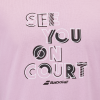 Babolat EXERCISE MESSAGE TEE (Farba Malibu Blue 4062, Veľkosť S)