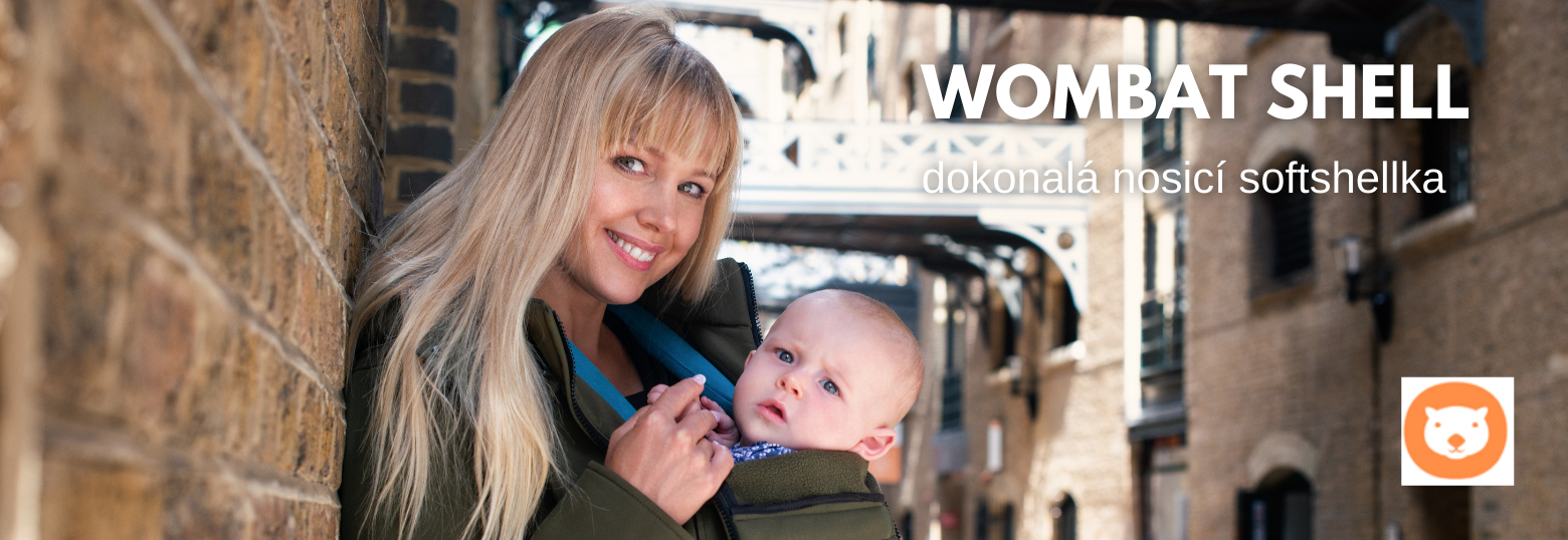 Nosicí a těhotenská bunda Wombatshell