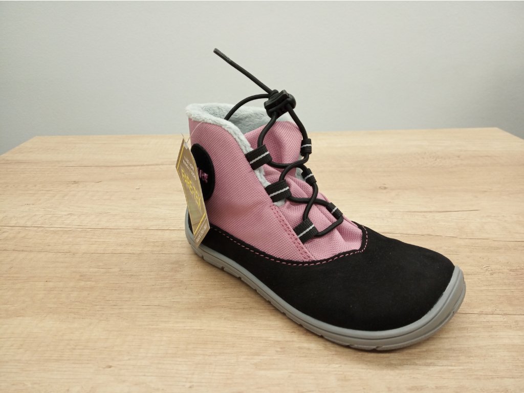Fare Bare barefoot zimní boty s membránou růžové 5143251