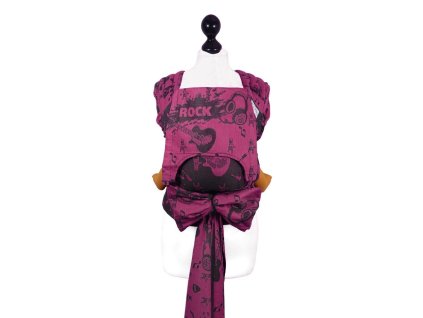 babysize fidella flytai meitai babycarrier rock n rolla pink splash