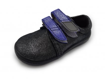 Beda celoroční barefoot obuv Dark Violette nízký BF 0001/WN