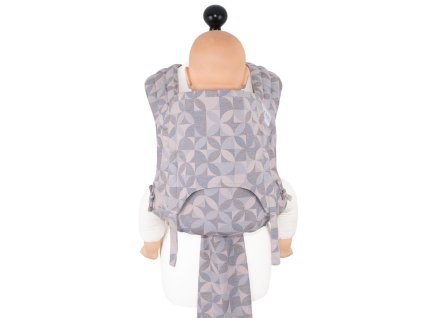 toddler size fidella fly tai mei tai baby carrier kaleidoscope sand