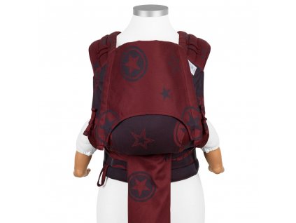 flyclick baby carrier classic outer space ruby red