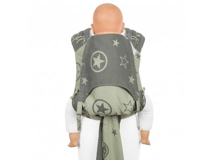ergonomické nosítko fidella flyclick plus baby carrier classic outer space reed green