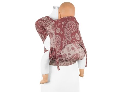 fidella flyclick plus baby carrier classic persian paisley ruby red