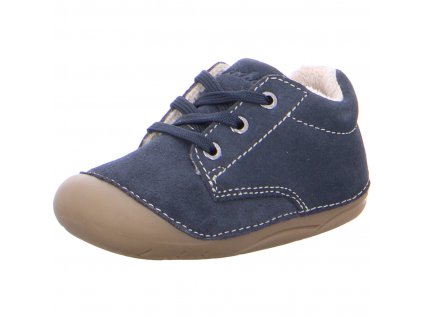 Lurchi zimní barefoot capáčky Flori Suede Navy 33-13978-22