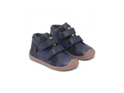 Bundgaard zimní barefoot obuv Walker Mid Velcro II Tex Navy G BG303238DG/518walker mid velcro ii (11)