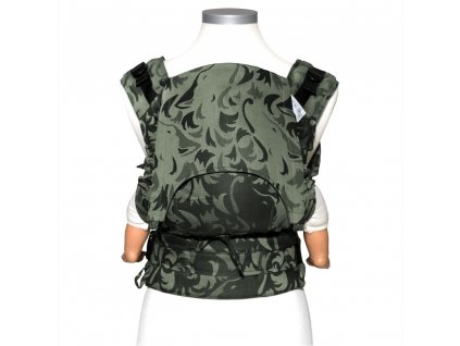 baby size fusion baby carrier with buckles classic wolf reed green