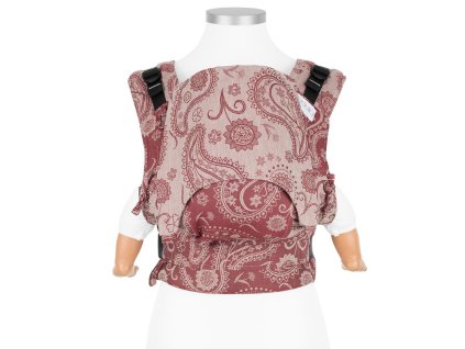 baby size fusion baby carrier with buckles classic persian paisley ruby red