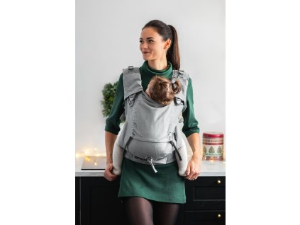 Ergonomické rostoucí nosítko Be Lenka Neo Unicolour Grey klasické popruhy + chrániče ramenních popruhůnosic be lenka 4ever neo jednofarebny sivy 27467 size large v 1