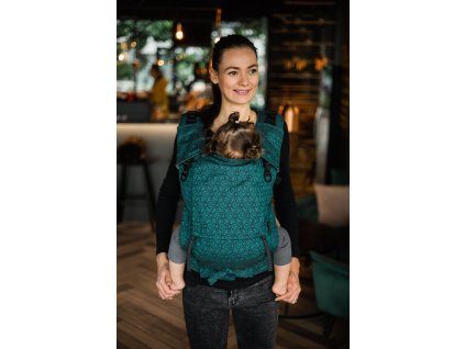 Ergonomické rostoucí nosítko Be Lenka 4ever Neo Ivy Dark Green široké popruhy + chrániče ramenních popruhů