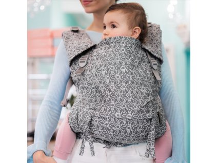 Ergonomické rostoucí nosítko Be Lenka 4ever Ivy Grey široké popruhy s křížením + chrániče ramenních popruhůnosic be lenka 4ever ivy grey 29251 size large v 1