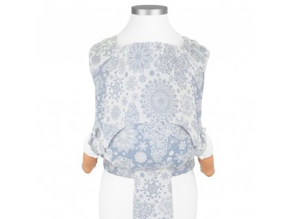 nosítko fidella baby size fly tai mei tai baby carrier classic iced butterfly light blue