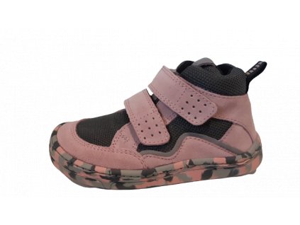 Froddo celoroční kotníková barefoot obuv Grey/pink G3110224-7