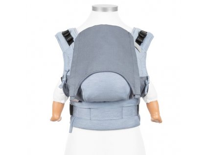 baby size fusion baby carrier with buckles classic lines light blue