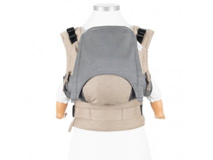baby size fusion baby carrier with buckles classic lines beige