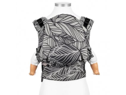 Ergonomické nosítko Fidella Fusion BABY SIZE - Dancing Leaves Black & White