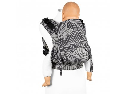 fusion fullbuckle baby carrier dancing leaves black white baby