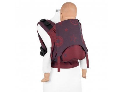baby size fusion baby carrier with buckles classic outer space ruby red