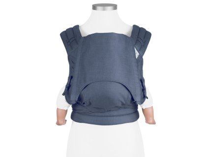 nosítko fidella baby size fly tai mei tai baby carrier classic chevron denim blue