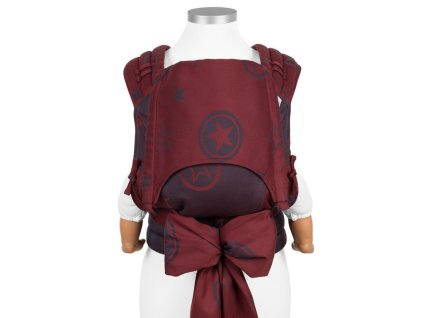 baby size fly tai mei tai baby carrier classic outer space ruby red