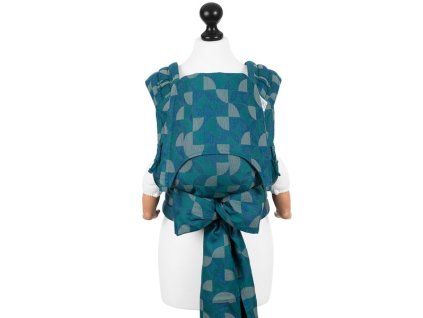 baby size fly tai mei tai baby carrier kaleidoscope ocean teal
