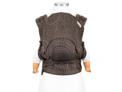 flyclick halfbuckle baby carrier mosaic mocha brown baby